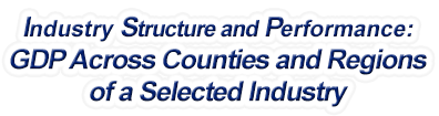 Delaware - Gross Domestic Product Across Counties and Regions of a Selected Industry